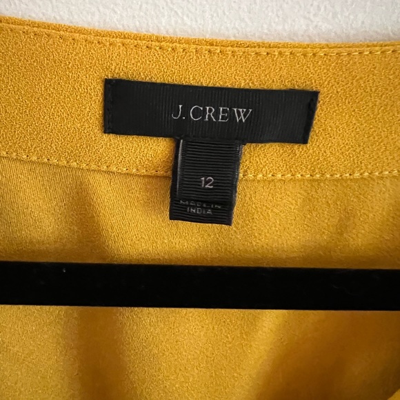 J Crew beautiful yellow (mustard) top - Picture 3 of 5